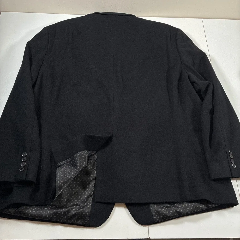 Lauren Ralph Lauren Wool Silk Cashmere Blazer 56R Black Sport Coat (Tag 58R)